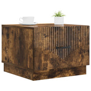 Tavolino da salotto | Tavolino da caff¨¨ | Tavolino da Soggiorno con cassetto Rovere Fumo 49 x 50 x 37 cm