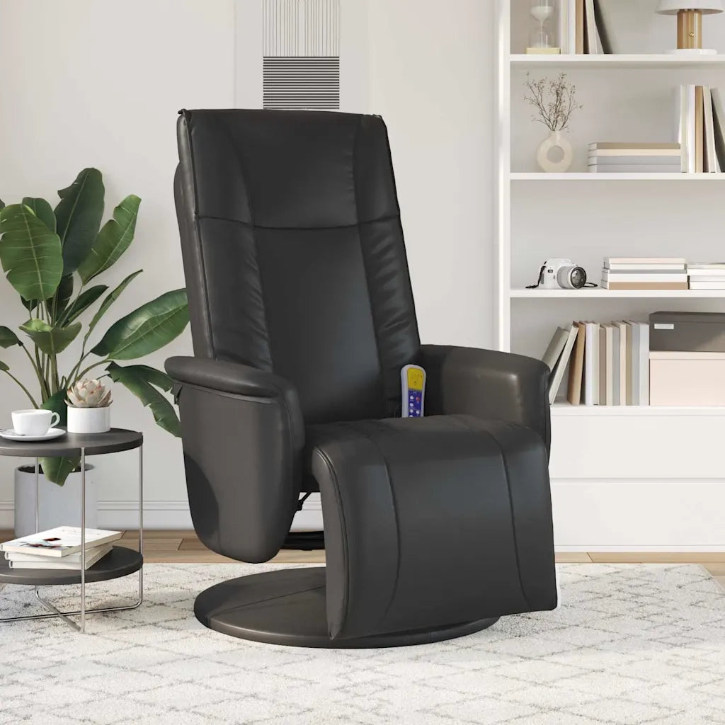 Poltrona reclinabile con massaggio Nero 71 x 90 x 105 cm 42018591