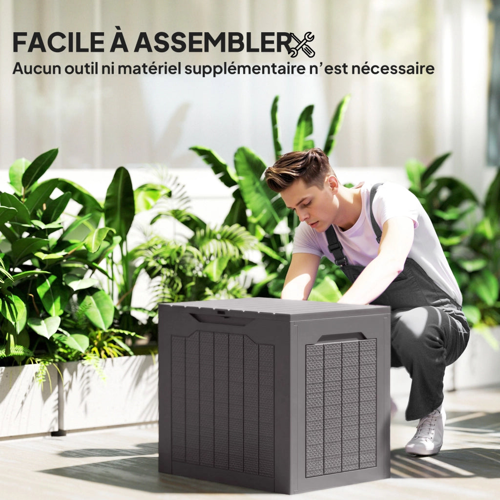 Baule da giardino 93L ¨C Xylo ¨C 56x41x50 cm marrone esterno