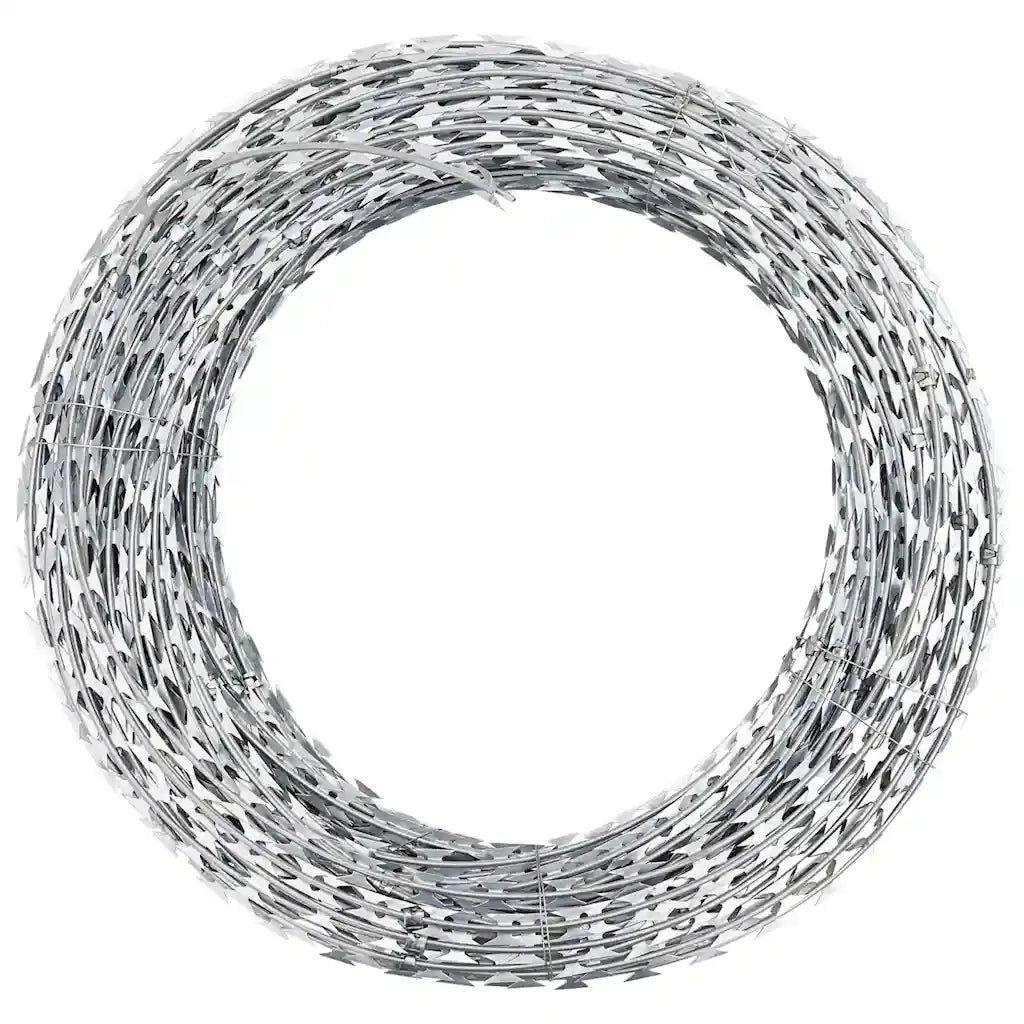 Filo Spinato NATO Fermagliato in Acciaio Zincato 100 m BTO-22  cod mxl 59481