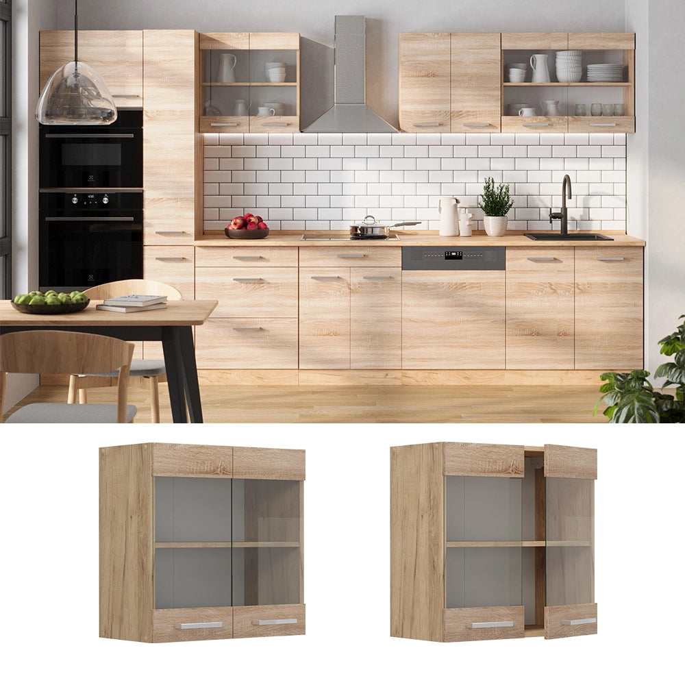 Vicco Mobile da cucina in vetro Sonoma 60 cm