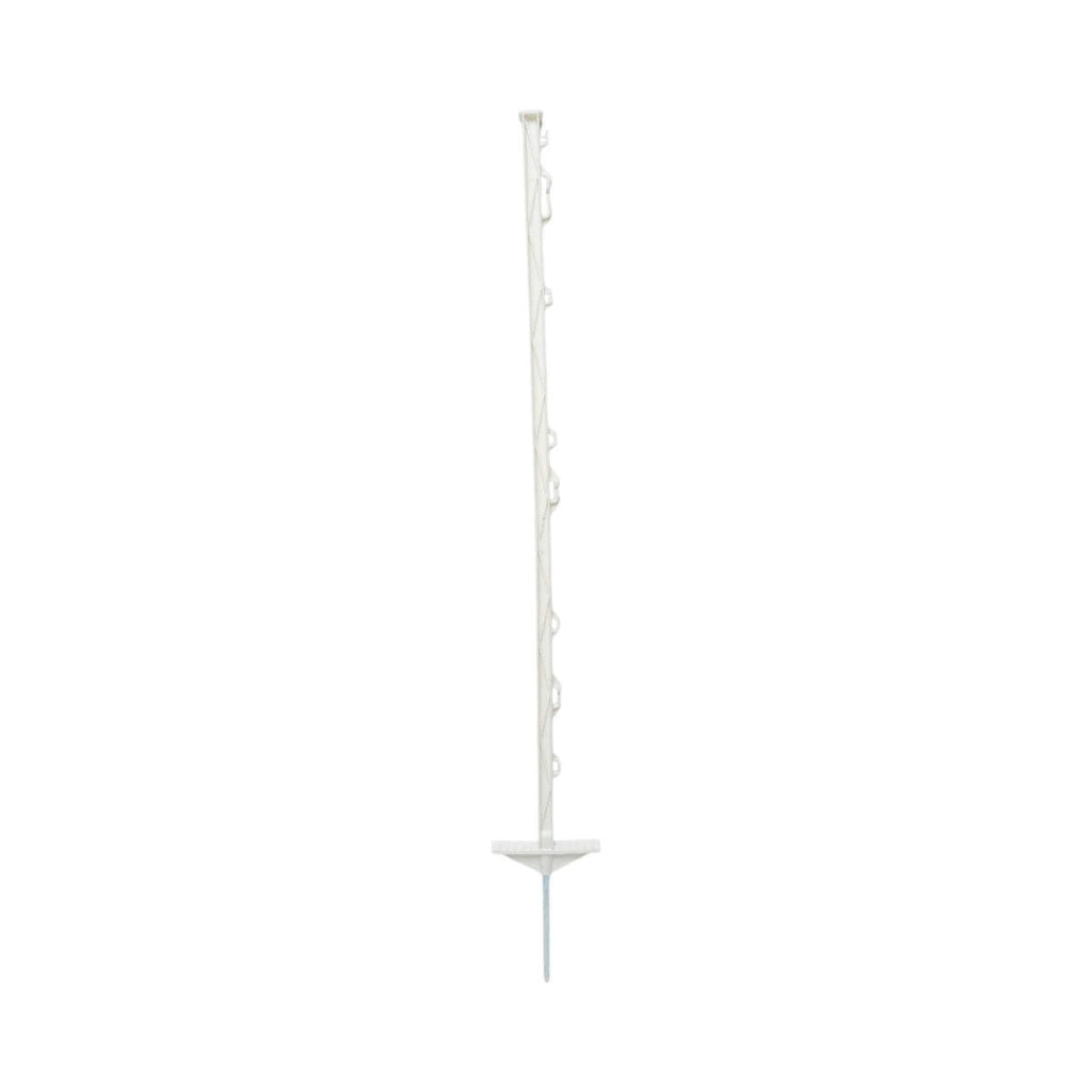 Palo in plastica bianca da 1050 mm per filo di recinzione elettrica Breckner Germany