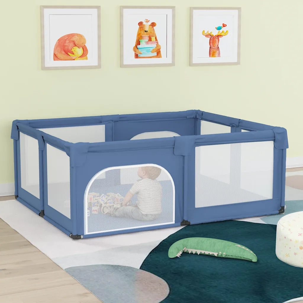 Box per Bambini con 2 Porte Blu Chiaro in Tessuto Oxford CFW5314031
