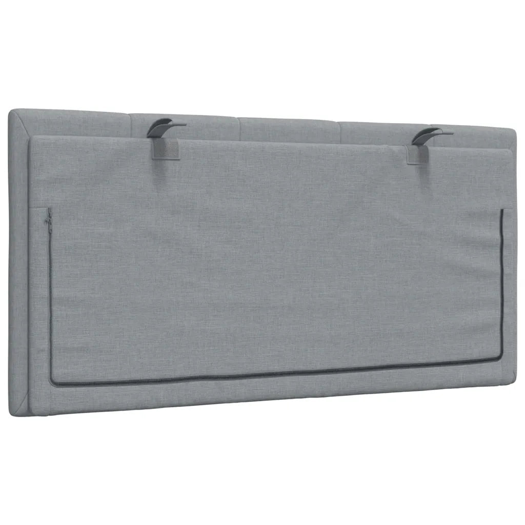 Cuscino Testiera Hanko Grigio Chiaro 100 cm in Tessuto CFW2297673