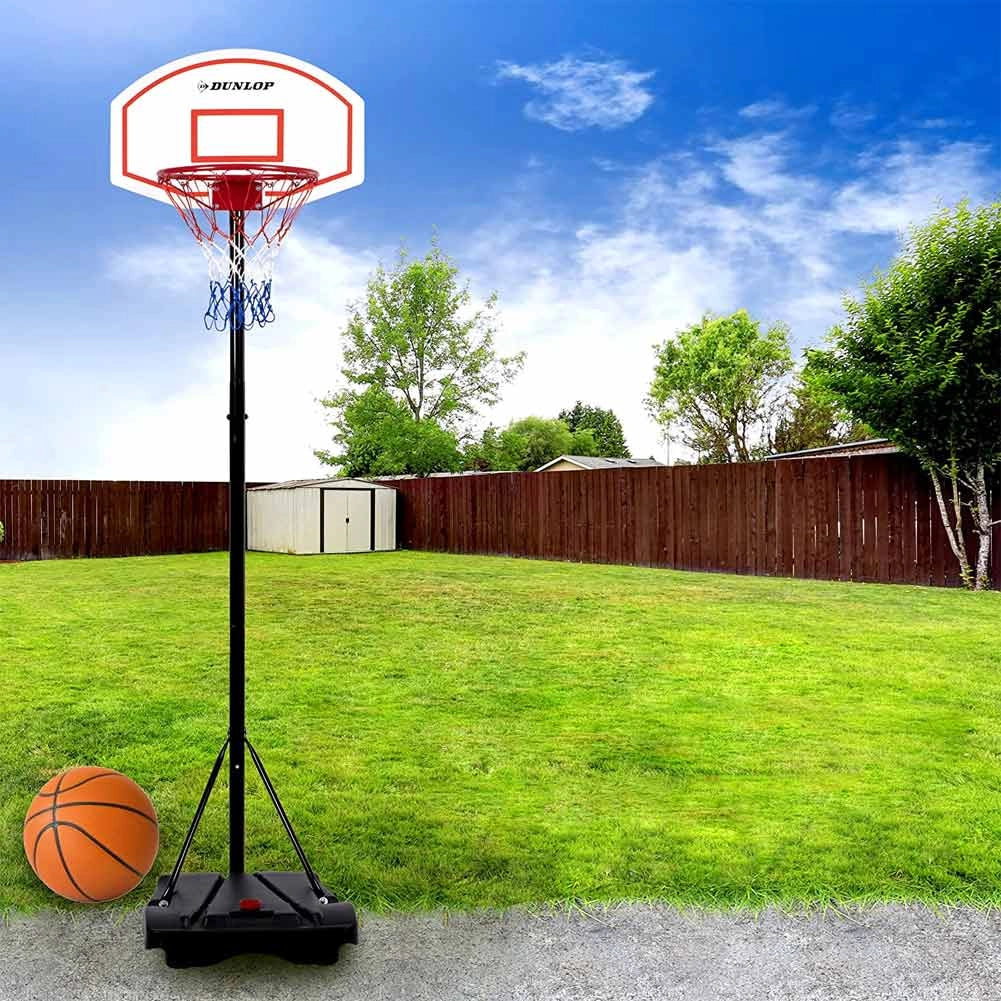 Canestro da Basket Supporto Altezza Regolabile per Esterni Pallacanestro Sport Dunlop