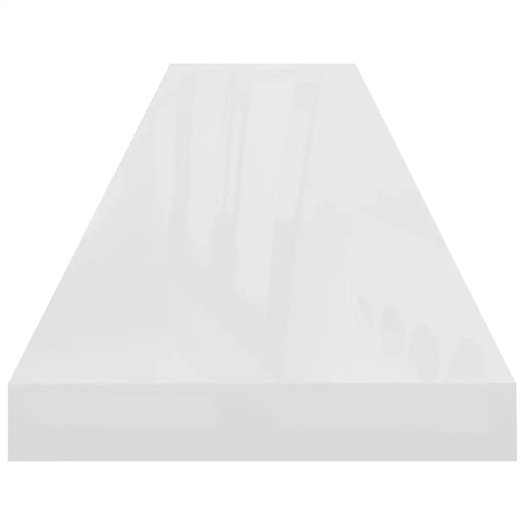 Scaffale a Parete Bianco Lucido 120x23,5x3,8 cm in MDF cod mxl 33651