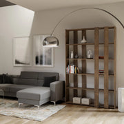 Composizione Libreria Small A Kato 6R 2 fianchi 4 fasce lunghe - Noce