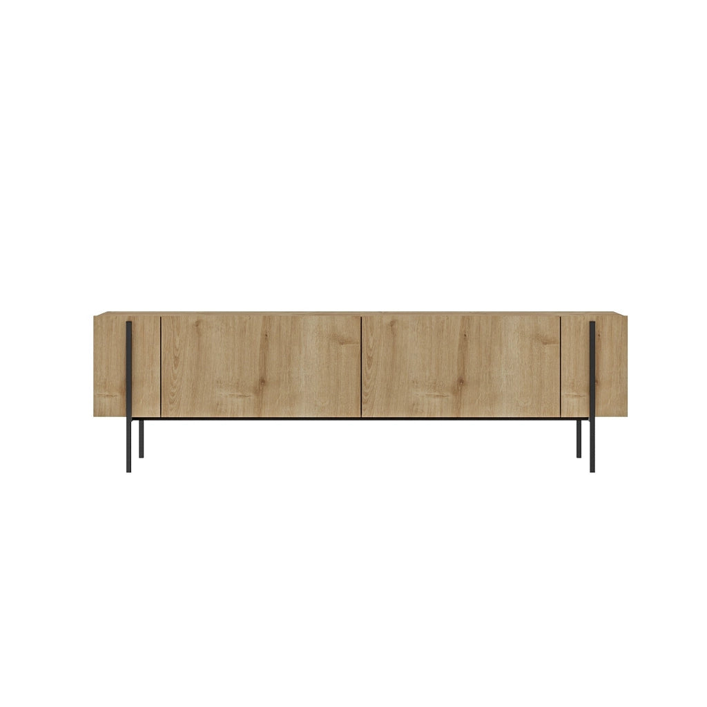 Porta TV in legno "Herman" - 160 x 31 x 45 cm - Beige
