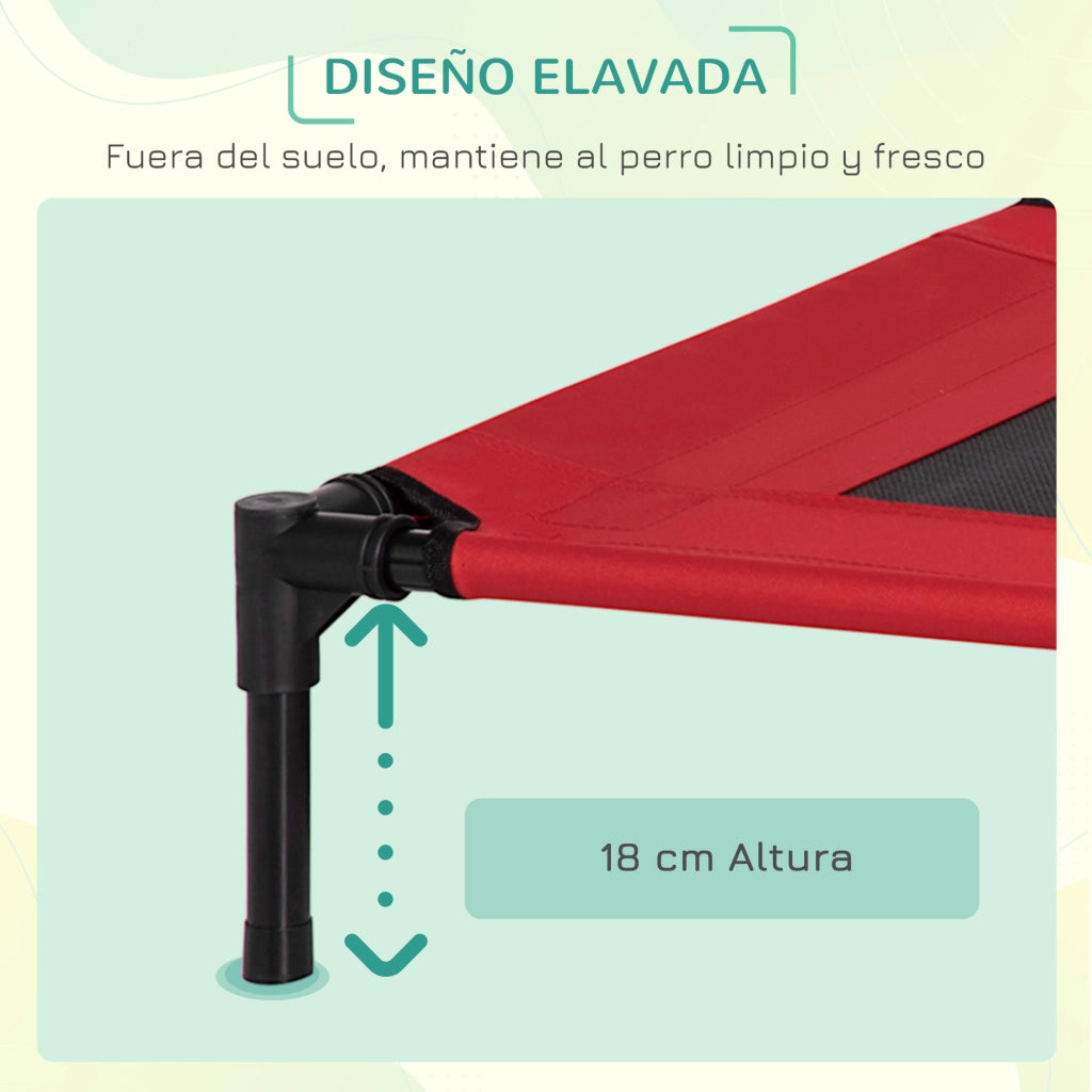 Letto per Cani Gatti ¨C Minimal ¨C Rosso 76x61x18 cm