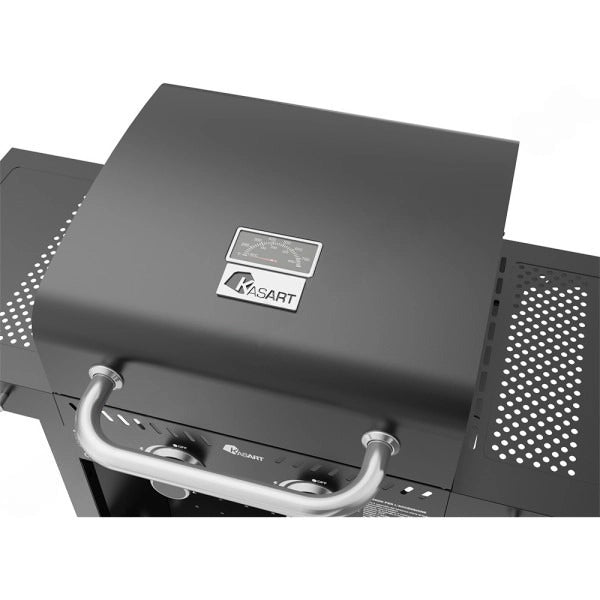 BARBECUE A GAS CARRELLATO 'KASAGRILL' mod. 4 fuochi -kW 2.5 x 4 - cm 124,7 x 102 x 55  - KASART
