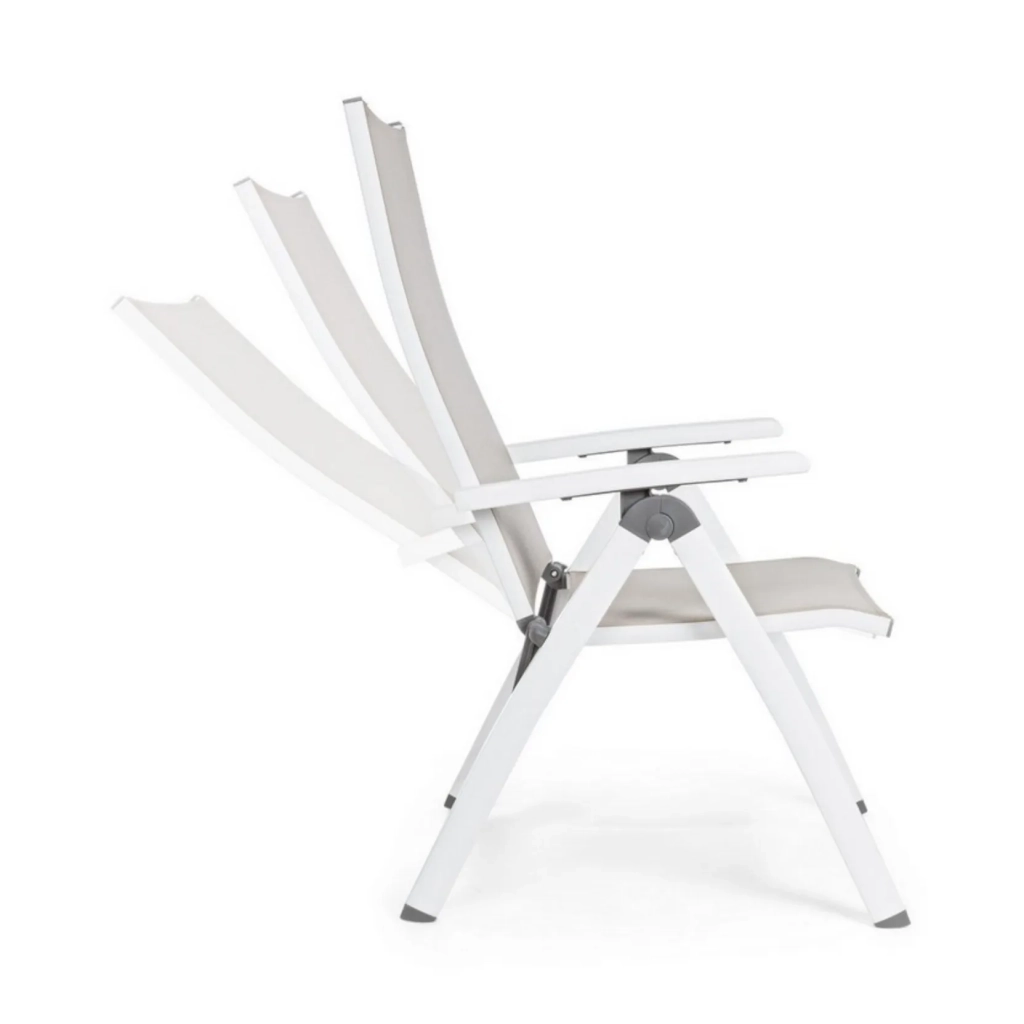 Poltrona Reclinabile 59x71x113h cm Cruise Bianco Gk50