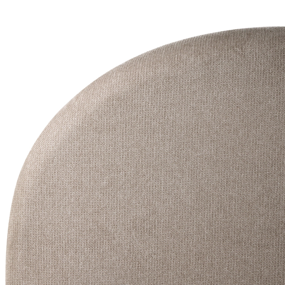 Letto in tessuto tortora 160 x 200 cm con testiera imbottita rete sollevabile e vano contenitore
