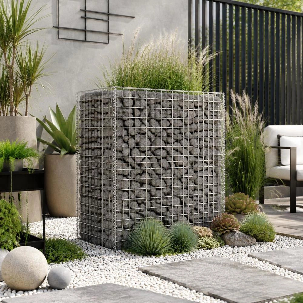 Gabion Raised Bed Galvanized Steel 90x50x100 Cm