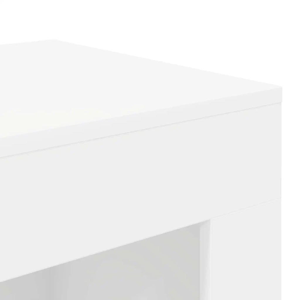 Tavolo laterale Bianco 60 x 40 x 65 cm Legno ingegnerizzato