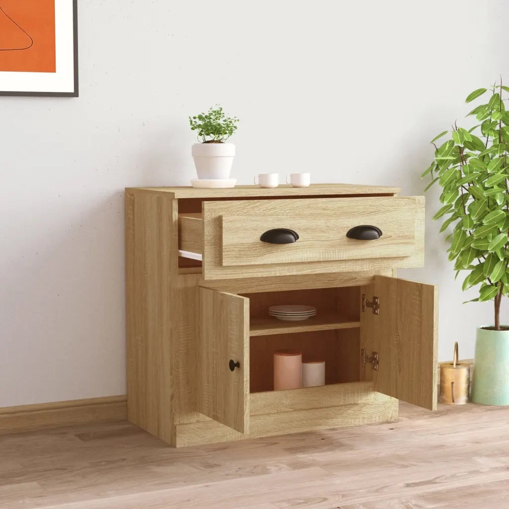 Credenza Rovere Sonoma 70x35,5x67,5 cm in Legno Multistrato 816427