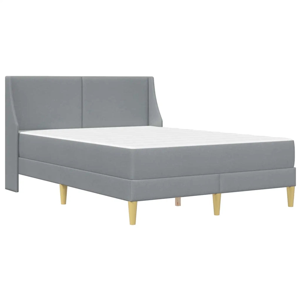Struttura letto con materasso Grigio chiaro 140 x 200 cm