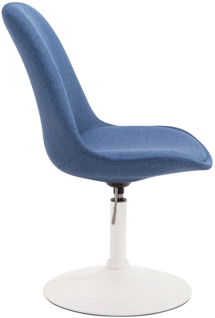 Sedia da pranzo MAVERICK in tessuto blu,bianco