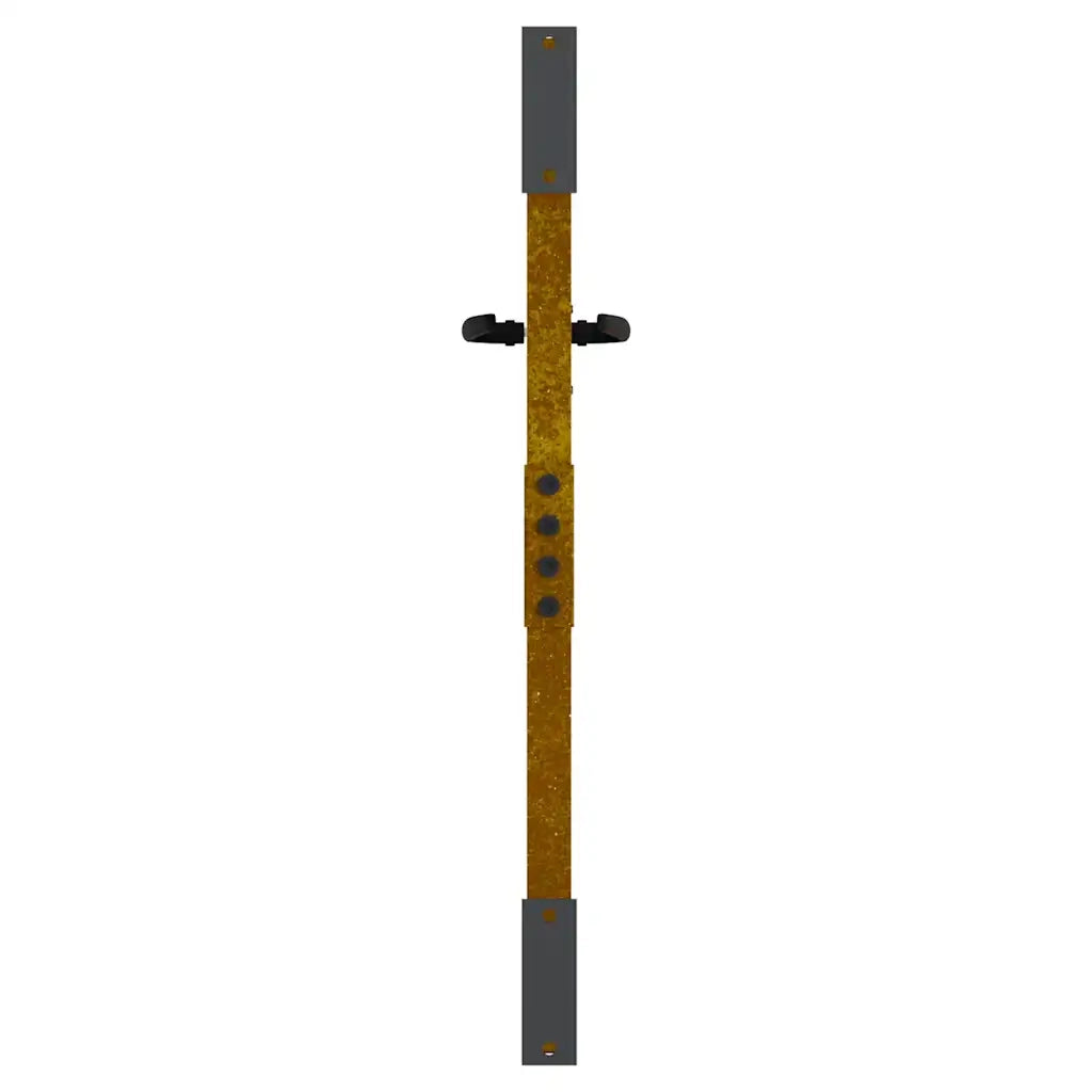 Cancello da giardino 85x75 cm in acciaio Corten con design erba 153220