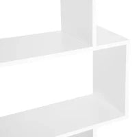 Scaffale Alto con 6 Ripiani, Libreria Scaffalatura in Legno Design Moderno, Bianco 80 × 23 × 192cm