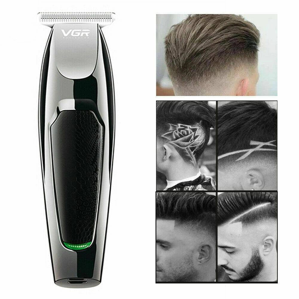 Rasoio Taglia Capelli Elettrico Regola Barba Ricaricabile Usb 5 Pettini V-030