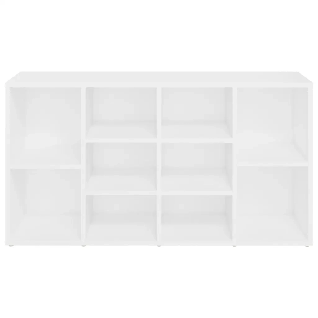 Scarpiera con Panchina Bianco 103x30x55 cm in Multistrato 803290