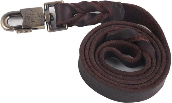 Collare e cinturino in pelle morbida per cani grandi e medi - Verde brillante - Sostenibile e di stile - Disponibile in diverse taglie