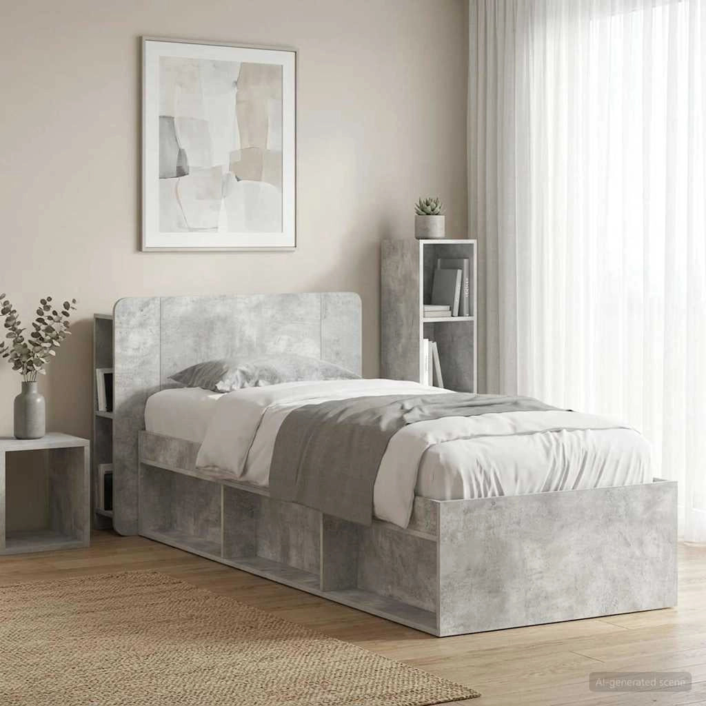 Testata del letto Grigio Cemento Legno ingegnerizzato 8001195
