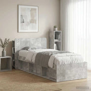Testata del letto Grigio Cemento Legno ingegnerizzato 8001195