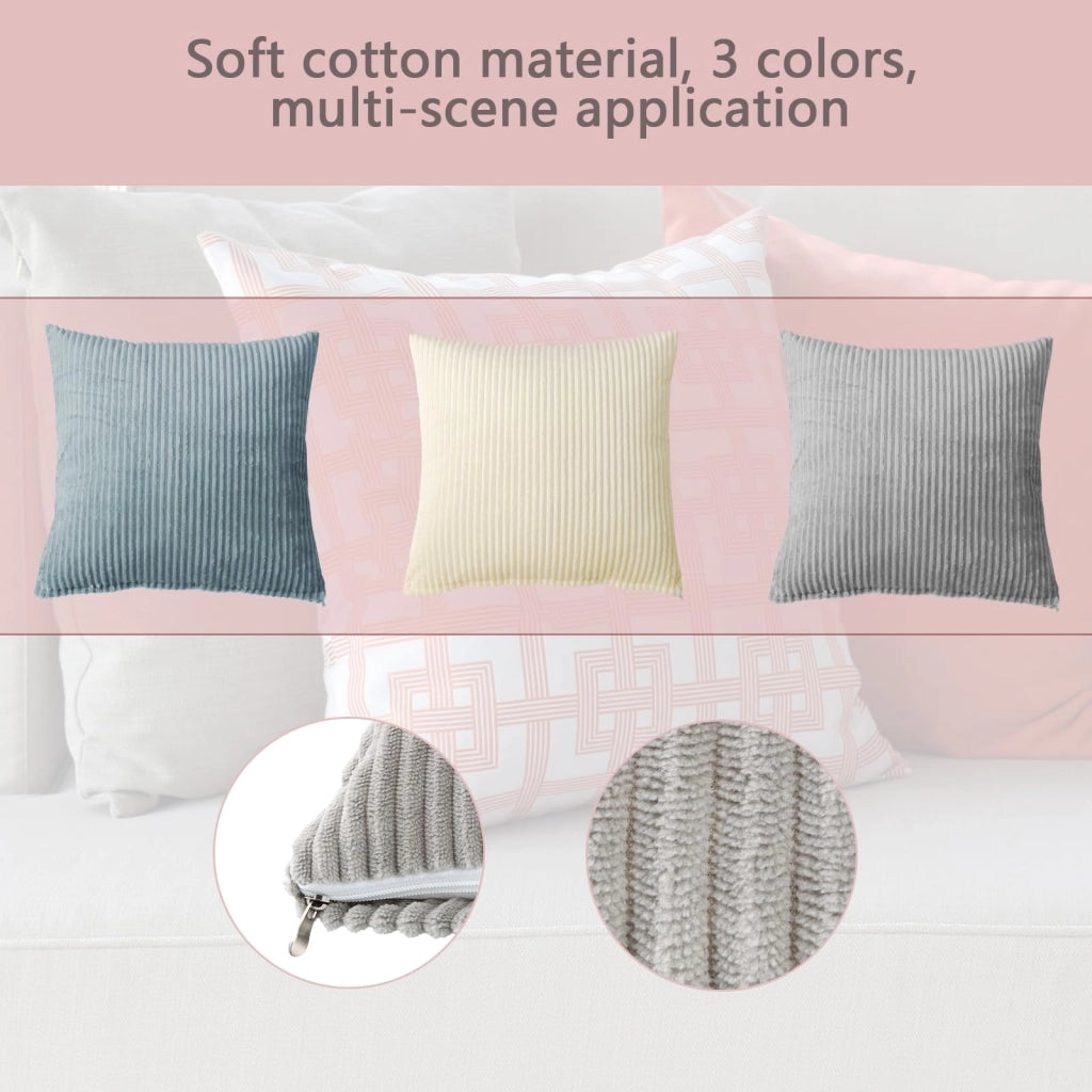 Coperte per cuscini in velluto, 40x40 cm, set da 4, con cerniera