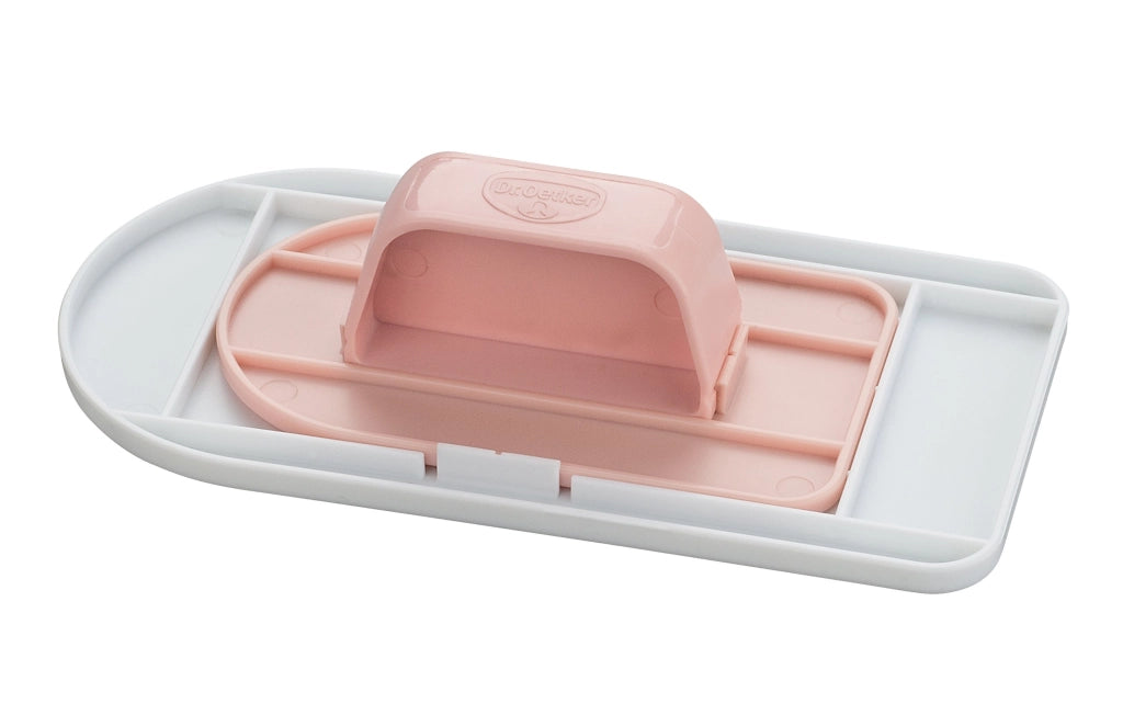 Set di spatole per glassa, 3 pezzi, colore bianco, 16x8 cm, plastica