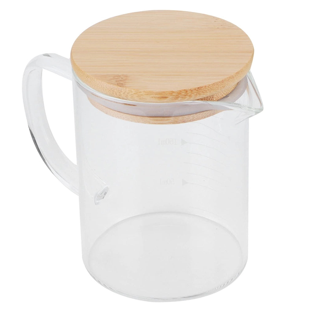 Bicchiere in vetro da 350 ml con coperchio, ideale per cocktail e bevande