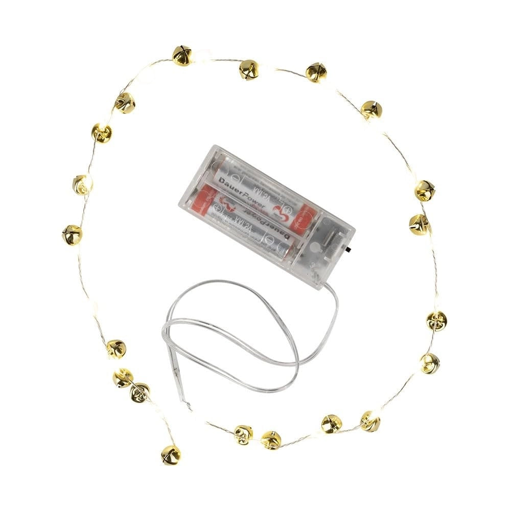 Catena luminosa a LED, 20 LED bianco caldo, lunghezza 0,9 metri, con timer