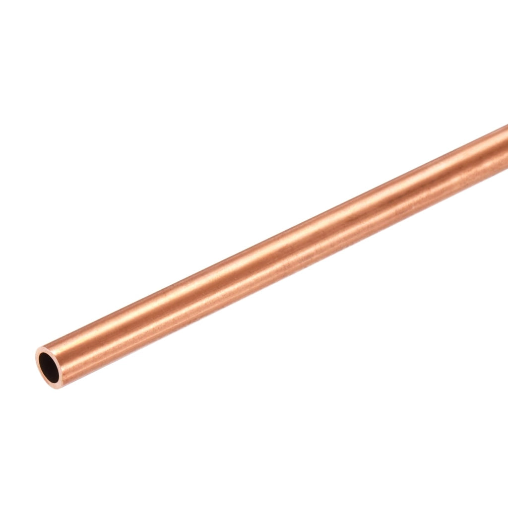 Tubo di rame, diametro 8 mm, spessore 1 mm, lunghezza 410 mm, senza saldature, dritto