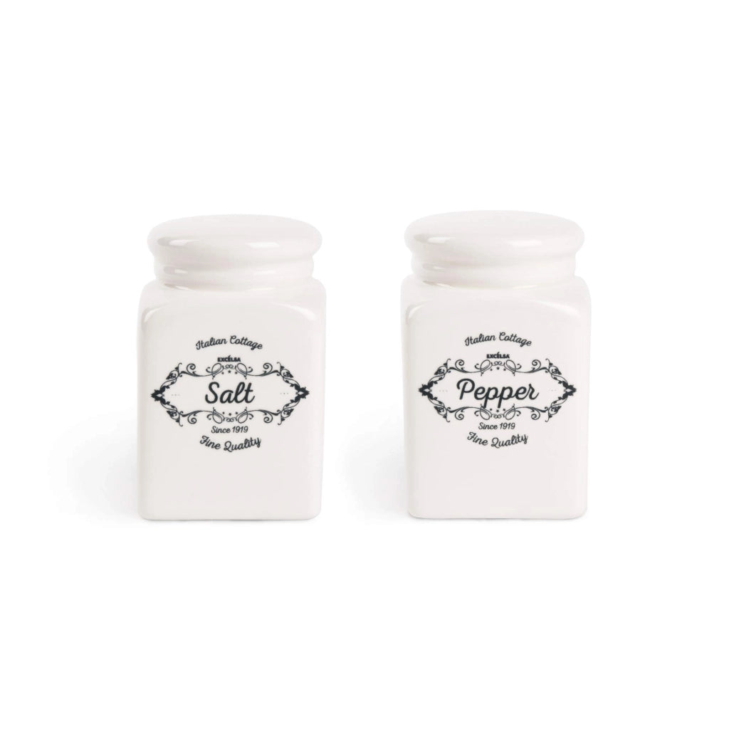 Set di dosapane e posapentole, in Vetroceramica, colore bianco, 2 pezzi