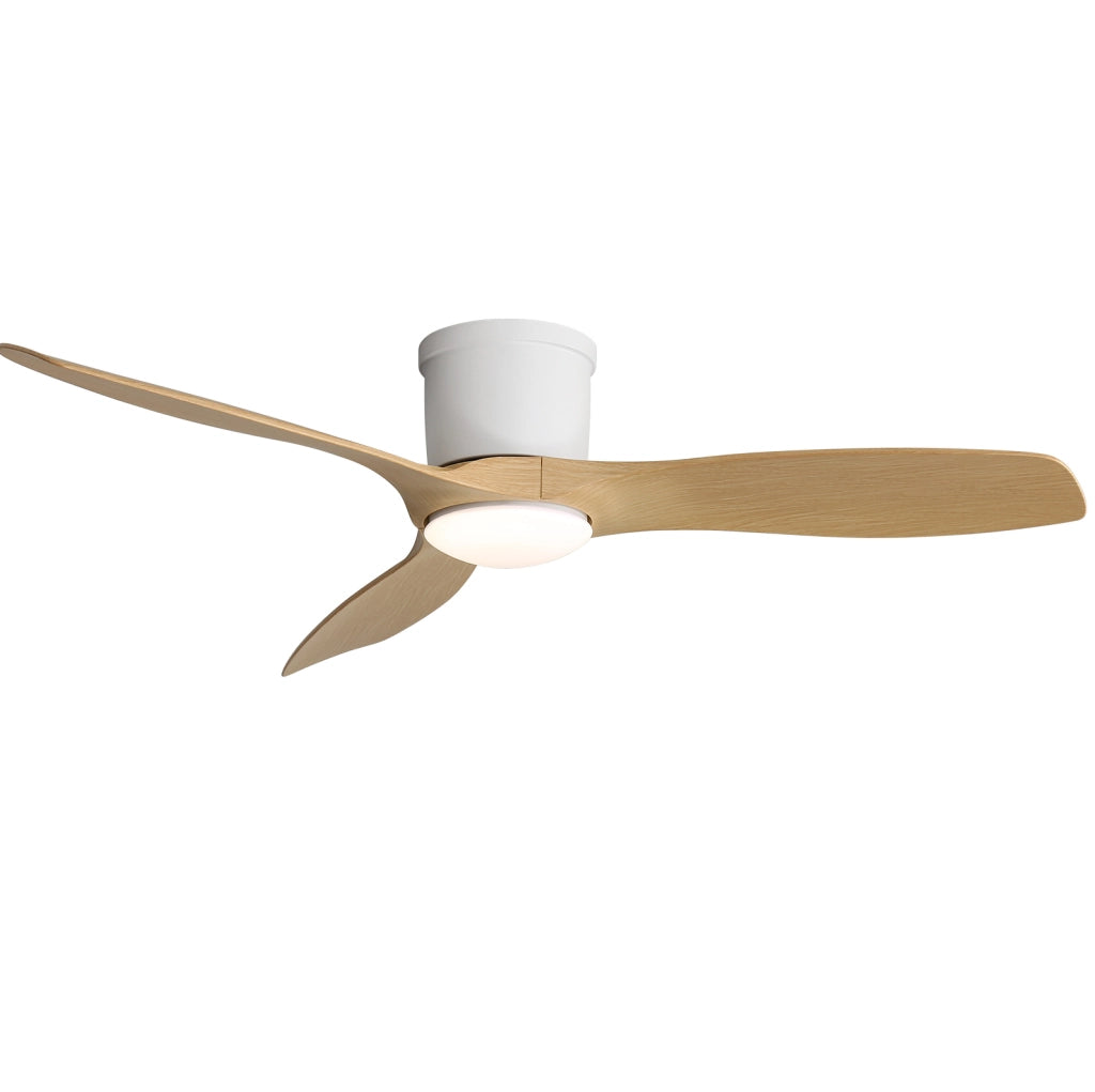 Ventilatore da soffitto bianco con luce LED e telecomando
