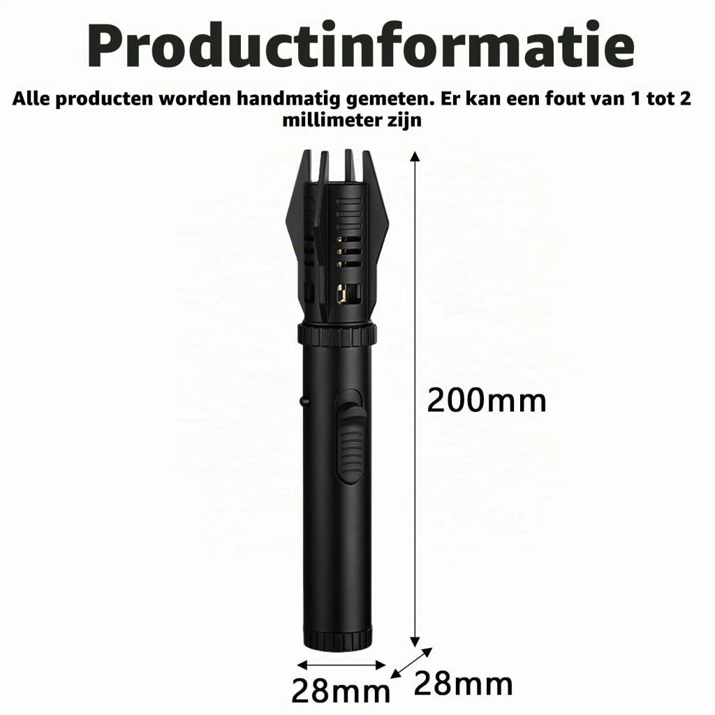 Accendino antivento, ricaricabile, 20 cm, per candele e barbecue