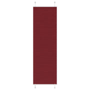 Tenda Plissettata Rosso Bordeaux 60x200 cm Larghezza Tessuto