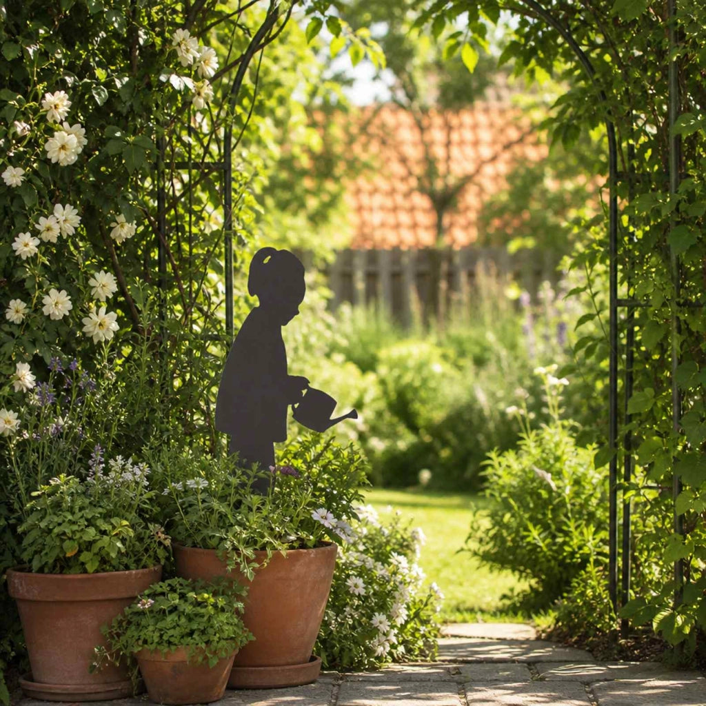 Paletto da giardino 38 x 15 cm Acciaio Nero 8014437