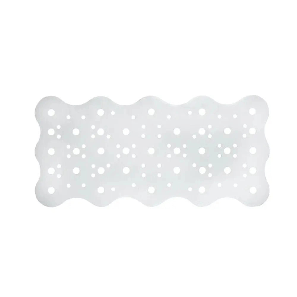 Tappeto vasca Oceano bianco antiscivolo con ventose 33 × 70 cm