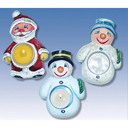 Candele decorative a forma di stampo, confezione singola, per tavolo