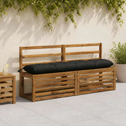 Cuscino per panchina VIANEN 100% Poliestere Nero 952860