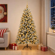 Albero di Natale Artificiale con Palline 240 cm 300 LED 3466585