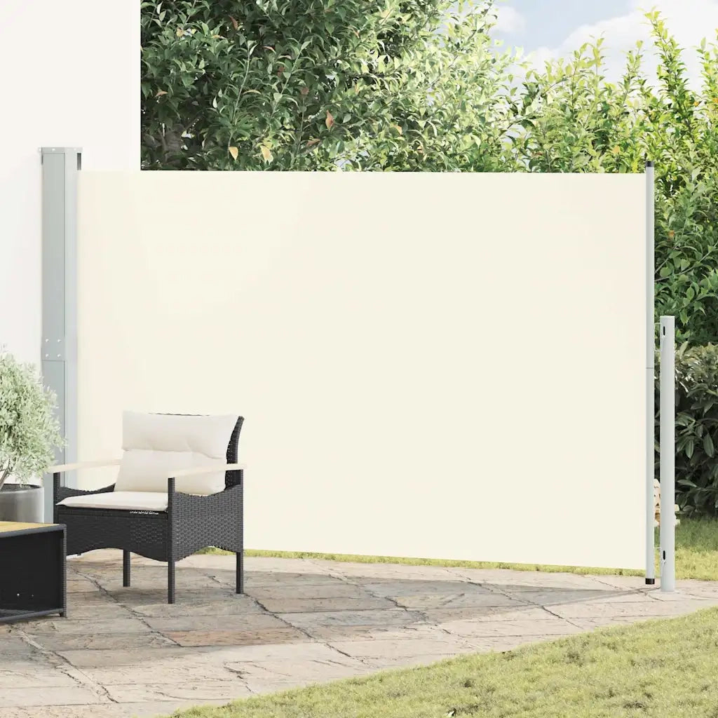 Tenda Laterale Retrattile per Patio 180x314 cm Crema 313400