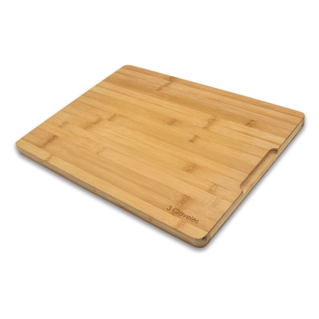 Tagliere in bambù, dimensioni 40x30x2 cm, resistente e delicato con i coltelli