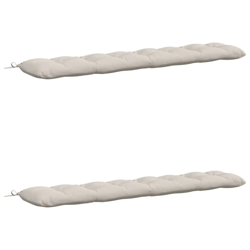 Cuscini per Panchina VIANEN 2 pz 100% Poliestere Bianco 952949