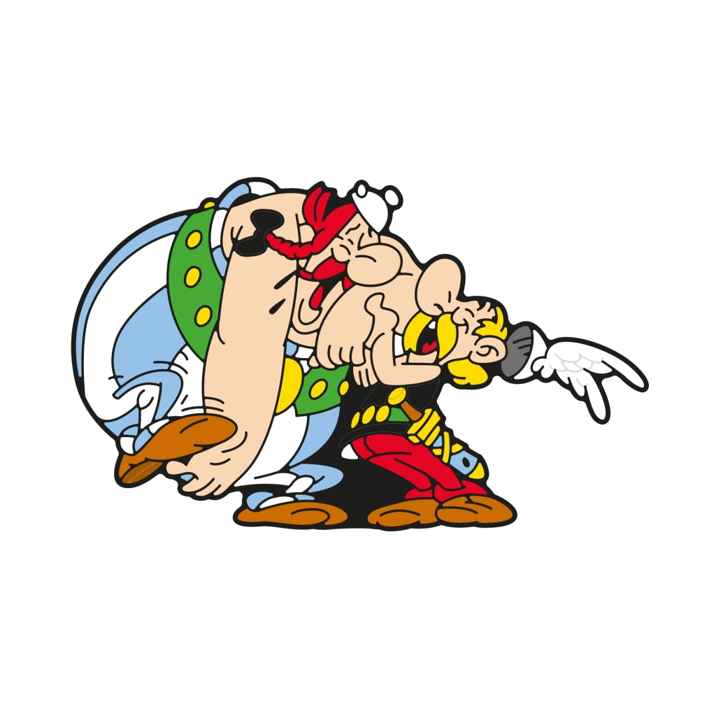 Magnete raffigurante Asterix e Obelix, multicolore, 4 cm, in plastica