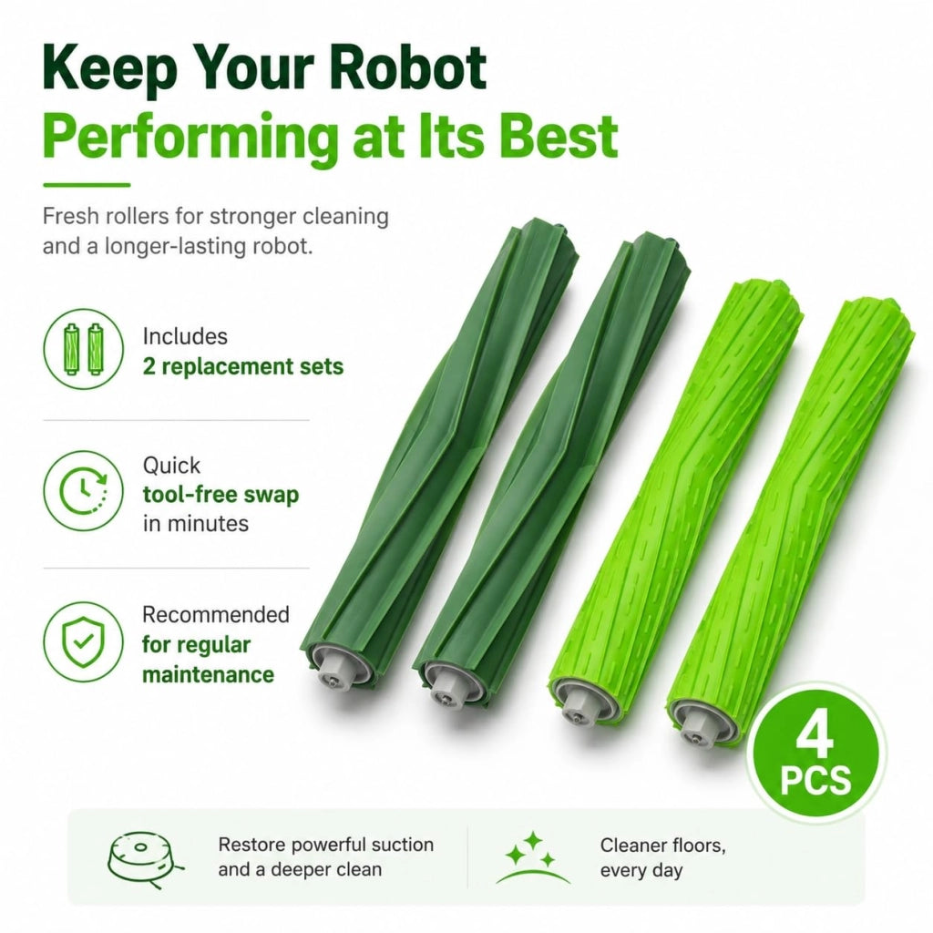 Confezione da 2 spazzole rotanti per iRobot Roomba serie E e I