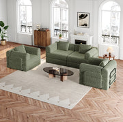 Divano letto singolo 2 in 1 in ciniglia verde con vano nel bracciolo
