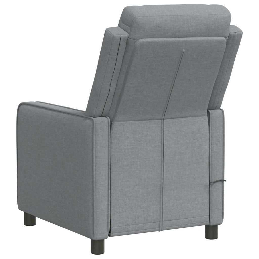 Poltrona massaggiante reclinabile Grigio Chiaro 42051346