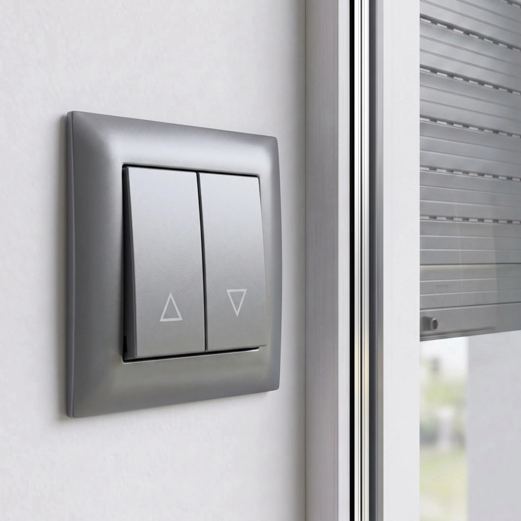 Interruttore Per Veneziane Con Cornice Oste Jnh009-w Grey